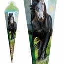 Bild 3 von Roth Schultüte Power Horse / Pferd, 85 cm, eckig, mit grünem Netzverschluss, Zuckertüte für Schulanfang