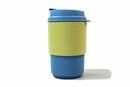 Bild 1 von Tupperware Lunchbox Becher 350ml hellblau/gelb Kaffeebecher + SPÜLTUCH