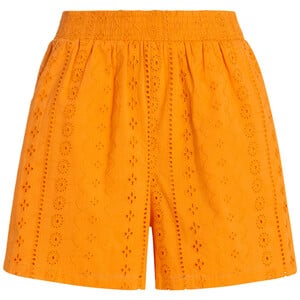 Damen Shorts mit Lochstickerei