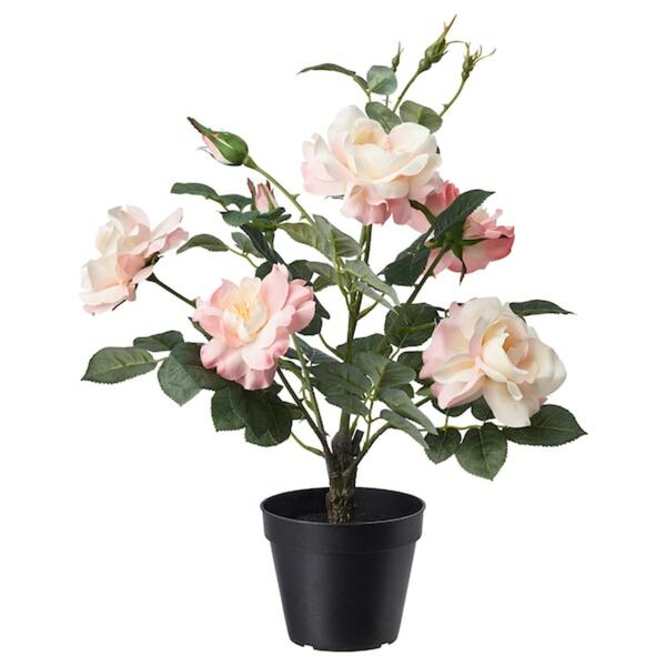 Bild 1 von FEJKA  Topfpflanze, künstlich, drinnen/draußen/Rose rosa