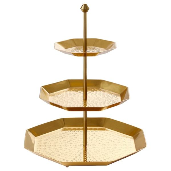 Bild 1 von GOKVÄLLÅ  Servierständer, goldfarben