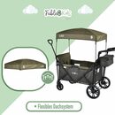 Bild 4 von FableKids Bollerwagen LEO X2Lite mit Dach, faltbarer, Transportwagen, in 3 Farben (Stück, Safari Grün)