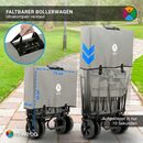 Bild 3 von miweba Bollerwagen Transportkarre Handwagen kompakter Bollerwagen MB-15 (witterungsbeständig - ergonomischer Griff - inkl. Feststellbremse - bis 100 kg, 1-tlg., kleiner Wendekreis - widerstands