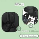 Bild 2 von FableKids Bollerwagen LEO X2Plus mit Dach faltbarer Transportwagen 3 Farben (Stück, Onyx Schwarz)