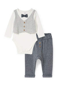 C&A Baby-Outfit-2 teilig, Weiß, Größe: 56