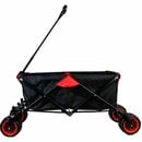 Bild 4 von Grafner Bollerwagen Faltbarer Bollerwagen Offroad schwarz/rot Handwagen Klappbar (Stk, 1), herausnehmbare Plane, max. 70kg Ladegewicht