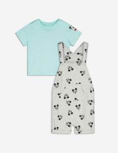 Baby Set aus T-Shirt und Latzhose - Mickey Mouse