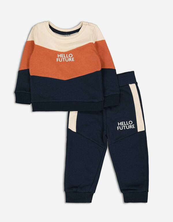 Bild 1 von Baby Set aus Sweatshirt und Hose - Messageprint