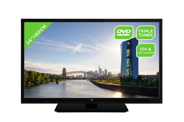 Bild 1 von OK. OLE 24850 HV-TB DVD 24" LED TV (Flat, 24 Zoll / 60 cm, HD-ready)