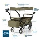 Bild 4 von Hoberg Bollerwagen faltbarer Bollerwagen Premium Class inkl. Sonnendach Beige