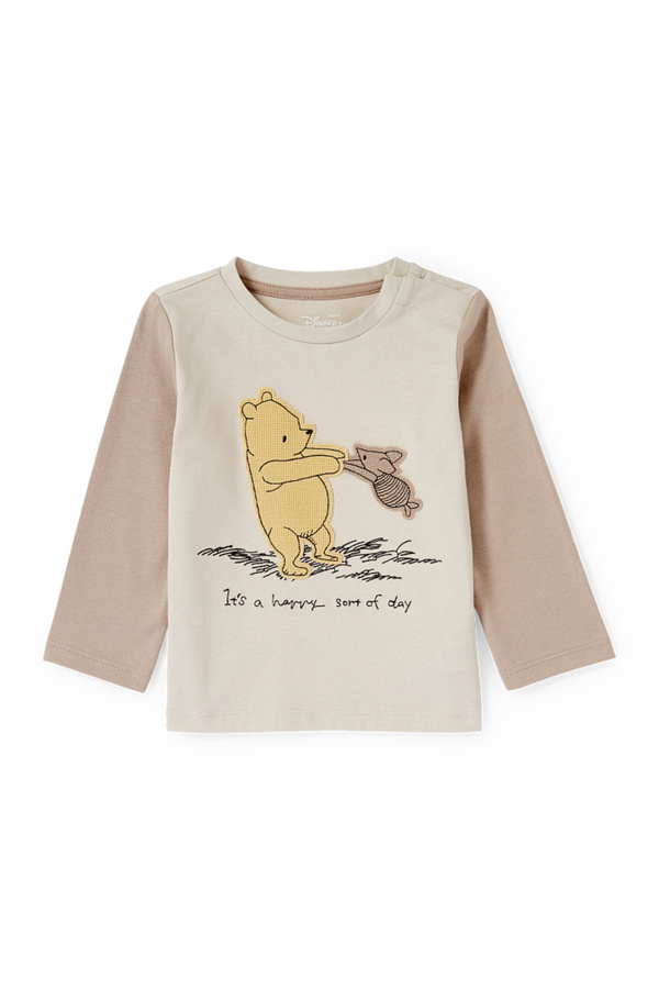 Bild 1 von C&A Winnie Puuh-Baby-Langarmshirt, Beige, Größe: 68