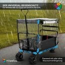 Bild 2 von miweba Kinderwagen-Regenschutzhülle Faltbarer Bollerwagen MB-10 / MB-15 / MB-20 Regenschutz (Fenster für Lüftung, Be- und Entladung, Ein- und Ausstieg, inkl. Befestigung, 1-St., Regenschutzh