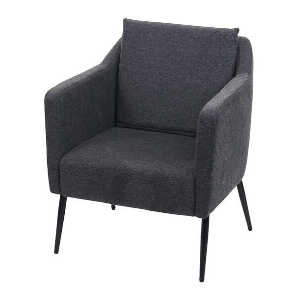 Bild 1 von Lounge-Sessel MCW-H93a, Sessel Cocktailsessel Relaxsessel ~ Stoff/Textil dunkelgrau