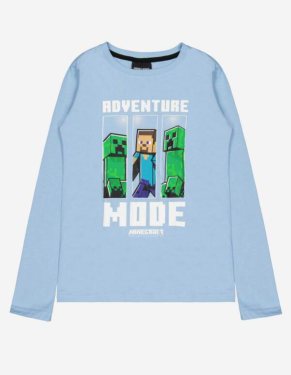 Bild 1 von Kinder Jungen Langarmshirt - Minecraft