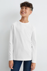 C&A Langarmshirt, Weiß, Größe: 170