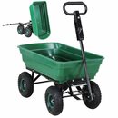 Bild 1 von miweba Bollerwagen Gartenwagen Transportkarre Dumper (300 kg Zuladung - Kippverriegelung - 75 L Volumen - Kippfunktion - Doppelachse, 1-tlg., deichselgeführte Lenkachse - Anhängerfunktion - Lu