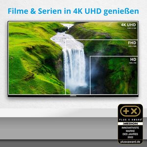 Medion® MD31476 LED-Fernseher (108 cm/42.5 Zoll, 4K Ultra HD, Android TV, X14355)