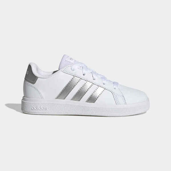 Bild 1 von Adidas Sportschuhe Grand Court Schnürsenkel Kinder - weiss/perlmuttfarben