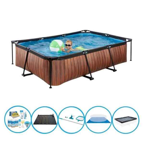 Bild 1 von EXIT Schwimmbad Timber Style - Frame Pool 300x200x65 cm - Inklusive Zubehör