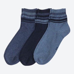 Herren-Kurzschaft-Socken, 3er-Pack