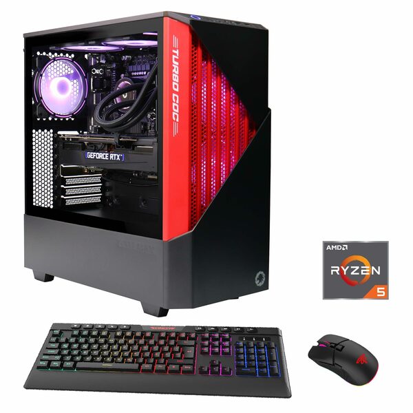 Bild 1 von GAMEMAX Contac BR 7070 Gaming-PC (AMD Ryzen 5 5500, RTX 3050, 16 GB RAM, 1000 GB SSD, Wasserkühlung, PCIe SSD Gen4, Windows 11)