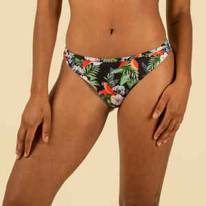 Bikini-Hose Damen Tanga hoher Beinausschnitt Lulu Paradise