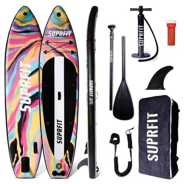 Bild 1 von Suprfit SUP Stand-Up-Paddling Board Aquarell 330 x 78 x 15 cm