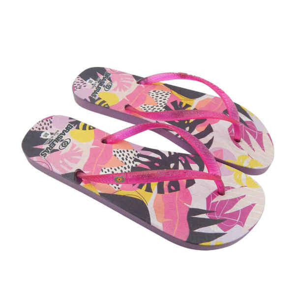 Bild 1 von Strand-Flip-Flops für Frauen in fuchsia mit Gummisohle