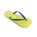 Bild 1 von Brasilianische Damen-Flip-Flops für den Strand in Gelb und Blau mit Gummisohle