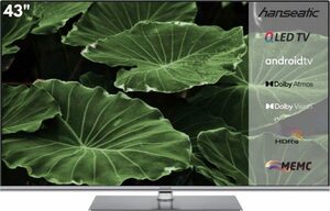 Hanseatic 43Q850UDS QLED-Fernseher (108 cm/43 Zoll, 4K Ultra HD, Android TV, Smart-TV)