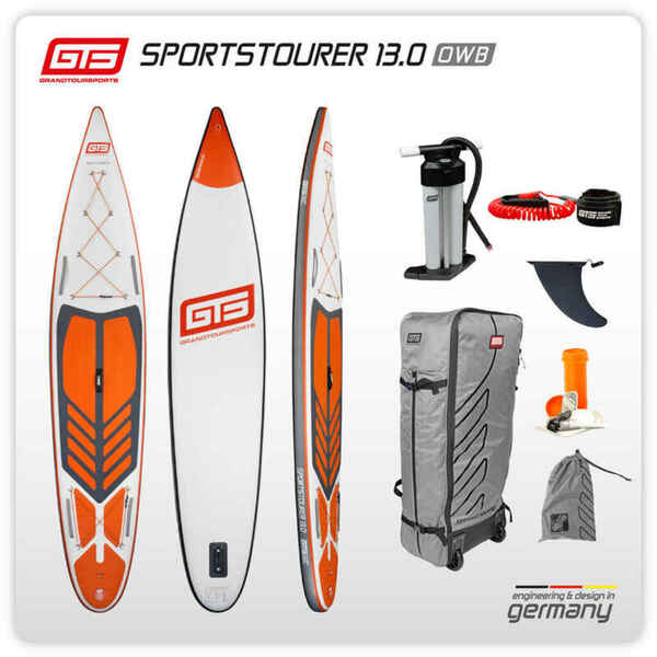 Bild 1 von SUP Touring Premium Stand up Paddle aufblasbar XCross Technologie 13´ - 9,4 kg