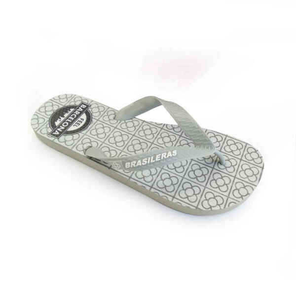 Bild 1 von Herren-Strand-Flip-Flops in Grau mit Gummisohle