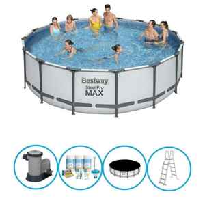 Bestway Pool Steel Pro MAX - Poolpaket - 488x122 cm
