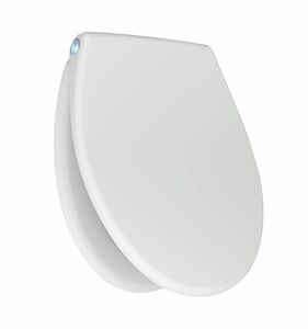 TrendLine WC-Sitz Dallas
, 
Duroplast / weiss / Absenkautomatik / abnehmbar / Edelstahlscharniere / LED