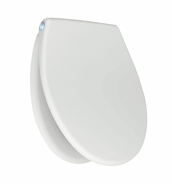 Bild 1 von TrendLine WC-Sitz Dallas
, 
Duroplast / weiss / Absenkautomatik / abnehmbar / Edelstahlscharniere / LED