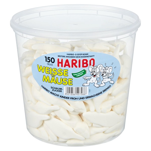 Bild 1 von HARIBO Weiße Mäuse (1,05 kg)