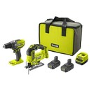 Bild 1 von Ryobi ONE+ Maschinen-Set Kombo-Kit R18DDJS-220S