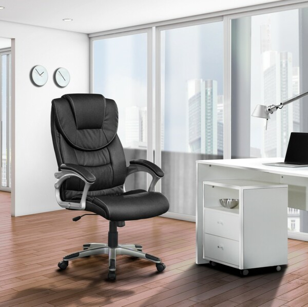 Bild 2 von TRENDSTABIL Chefsessel Mailand 74 x 67 x 111-121 cm schwarz