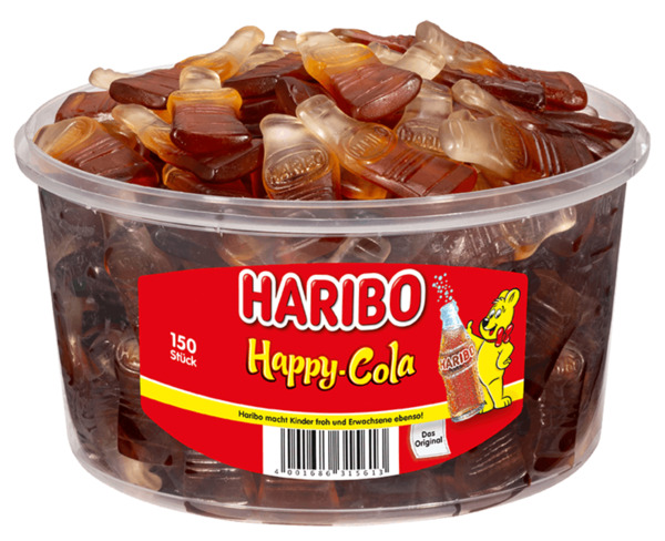 Bild 1 von HARIBO Happy Cola 150 Portionen (1,2 kg)