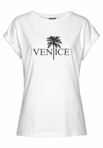 Venice Beach Rundhalsshirt mit Frontdruck