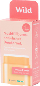 Wild Deo Startpaket: Behälter Coral + Orange & Neroli Refill Deo