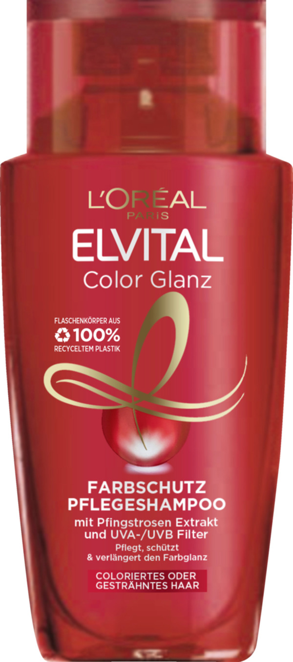Bild 1 von L’Oréal Paris Elvital Color Glanz Farbschutz Pflegeshampoo Reisegröße