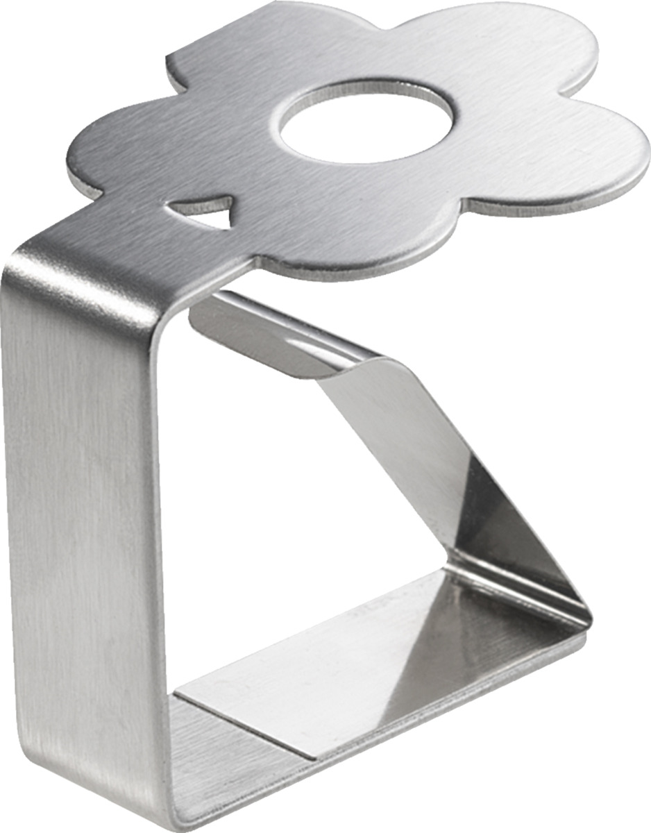 Bild 1 von IDEENWELT 4er Set Tischtuchhalter Blumen