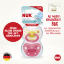 Bild 3 von NUK Signature Silikon-Schnuller, rosa & gelb, 6-18 Monate