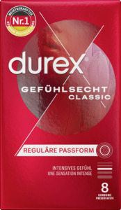 Durex Durex Gefühlsecht Classic Kondome 8er Packung