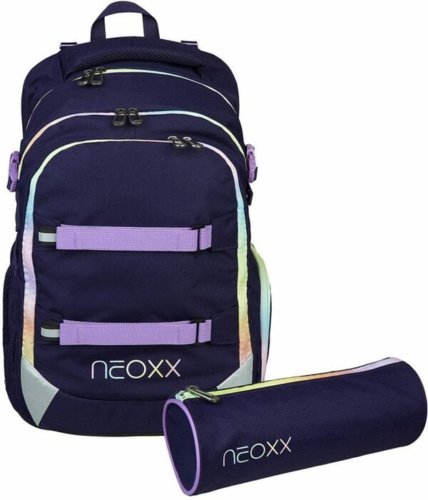 Bild 1 von neoxx Schulrucksack Active, Mindful Magic (Set), aus recycelten PET-Flaschen; inklusive Schlamperetui