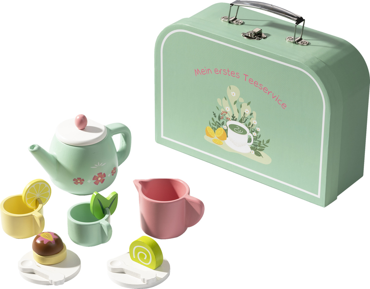 Bild 1 von IDEENWELT Holz-Teeservice im Koffer