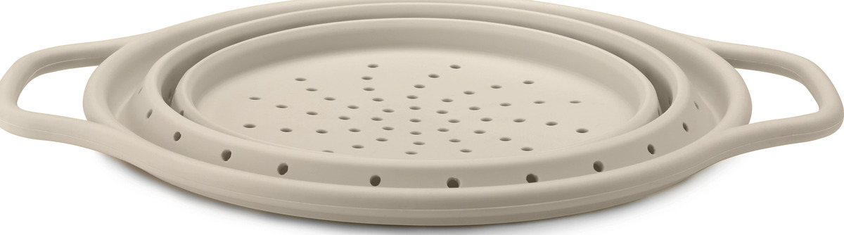 Bild 3 von IDEENWELT Faltbares Silikonsieb beige