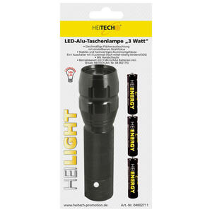 Heitech Promotion Taschenlampe 04002711 Alu