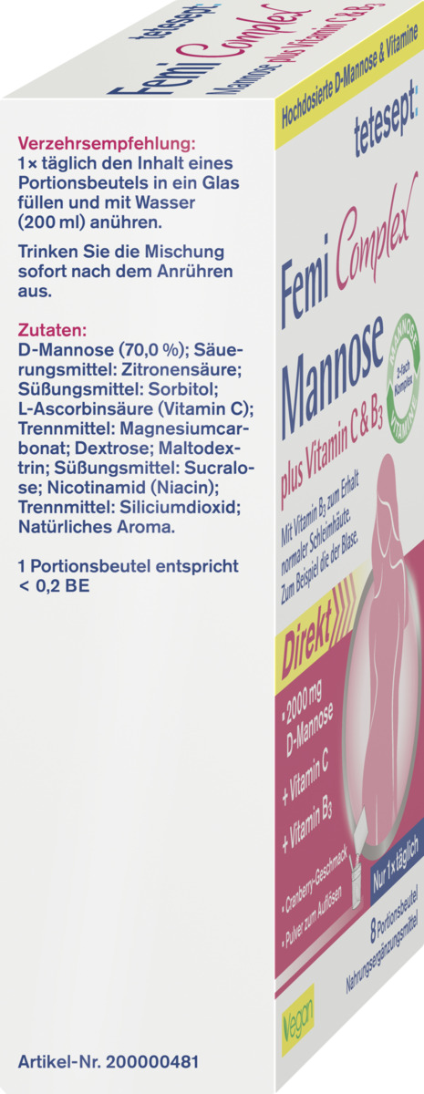 Bild 3 von tetesept Femi Complex Mannose + Vitamin C & B3